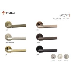 SYSTEM Axes-T Kapı Kolu Oda Gold Renk (HA188TRO12 GL)