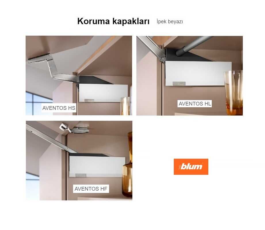 Blum Aventos HF/HL/HS Güç Ünitesi SAĞ Kapak Beyaz Renk (22.8001RB)