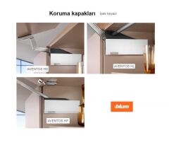 Blum Aventos HF/HL/HS Güç Ünitesi SOL Kapak Beyaz Renk (22.8001LB)