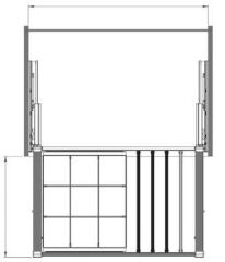 Starax 90cm Gizli Raylı Alüminyum Çekmeceli Pantolonluk Frenli Antrasit 90cm (S-6706-A)