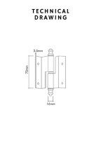 Antik Hinge 7 cm