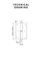 Conchiglia Leaf Hinge 10 cm