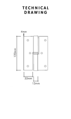 Sendio 12 cm Hinge without Head