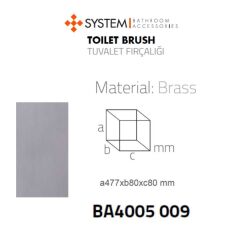 System Tuvalet Fırçalığı Füme / Antrasit Renk (BA4005 009 BBN)