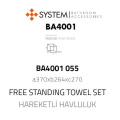 System Hareketli Havluluk Antik Sarı Rengi (BA4001 055 ABM)