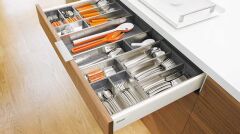 Blum Orga-Line 90cm Paslanmaz Çelik Kaşıklık Derinlik:50cm (ZSI.90VEI6)