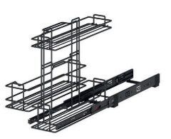 Starax Taşınabilir Sepetli Deterjanlık Frenli Antrasit 35cm (S-2498-A)