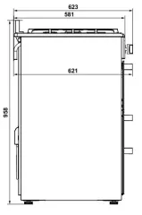 Hafele SIRIUS Kuzineli Fırın 100 cm Antrasit