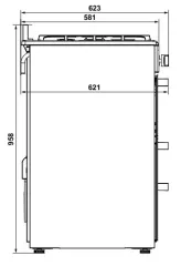 Hafele SIRIUS Kuzineli Fırın 100 cm Krem