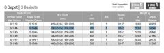 Starax Ahşap Tabanlı Krom Renk 6 Sepetli Teleskopik Kiler (S-1544-C)