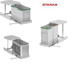 Starax Raylı Çöp Kovası Yedek Parça Kapak Bağlantı Elemanı Gri (STAR2)